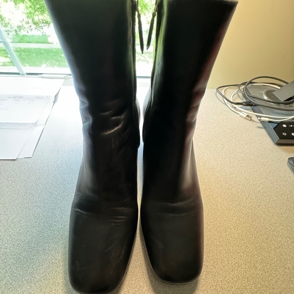 Prada Black Nappa Leather Calzature  Donna- 9.5- worn a few times - Picture 1 of 13